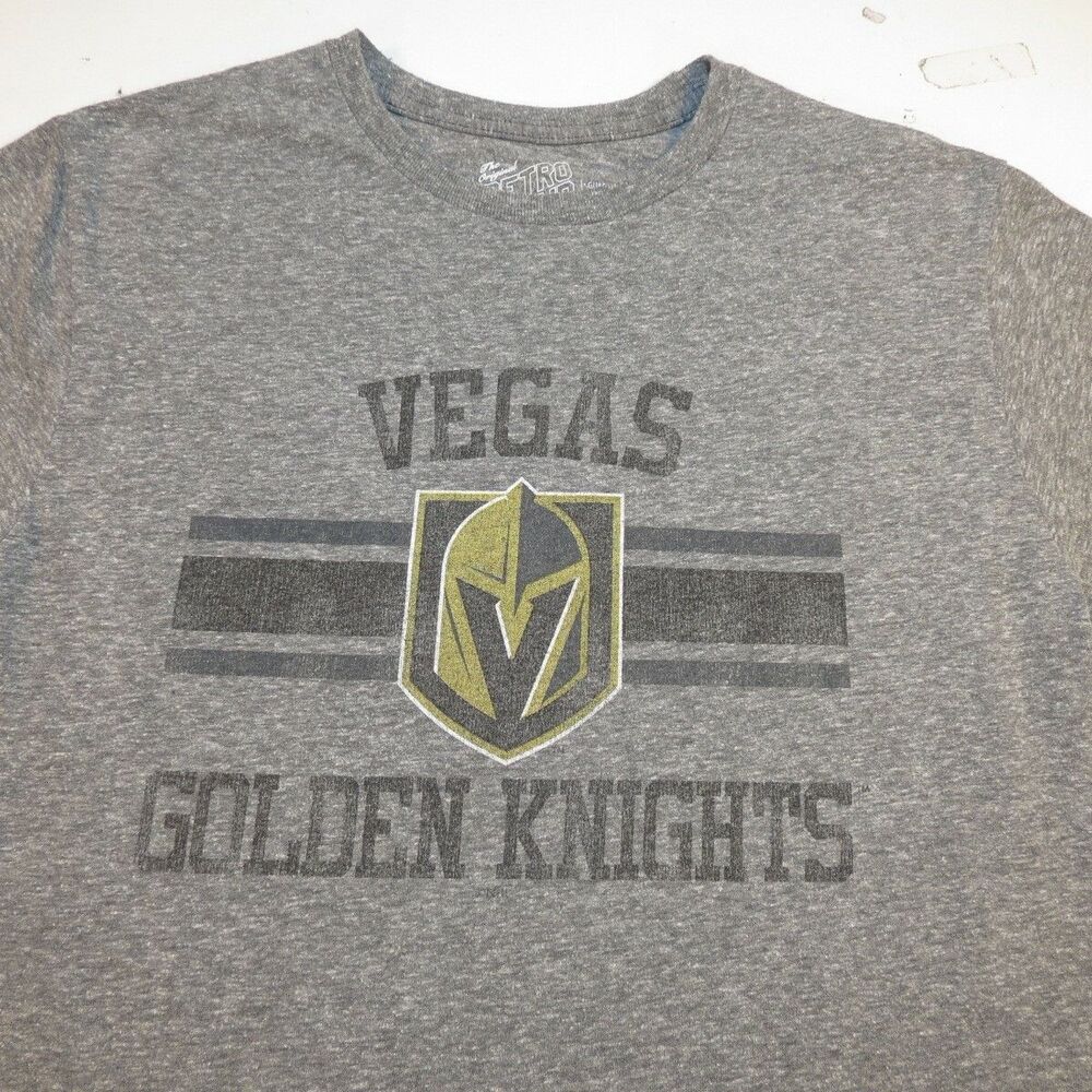 LAS VEGAS GOLDEN KNIGHTS MENS S VGK Authenict HOCKEY TEE T SHIRT Mens S Retro